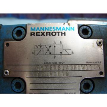 REXROTH China Greece DIRECTIONAL VALVE # H 4WEH22HD74/OF6EW110N9 /  4WE6D61/OFEW11ON9Z45/B12