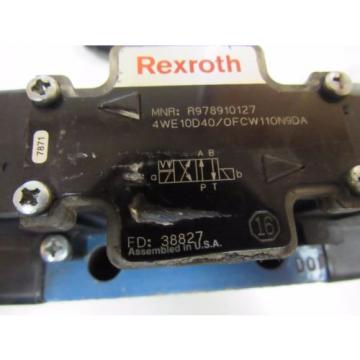 REXROTH Germany china HYDRAULIC VALVE 4WE10D40/OFCW11ON9DA 4WE10D40OFCW11ON9DA 110/120V