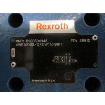 RexRoth Australia Italy Two-Way Directional Spool Valve - P/N: R900594948, Model: 4WE10D33