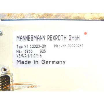 Mannesmann Mexico Russia Rexroth VT 12323-20 Bedienpanel BF-1 Nr. 00020267