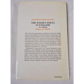 The Canada Australia Orchid Boat Women Poets of China - Kenneth Rexroth &amp; Ling Chun 1972 1st HC