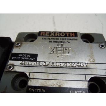 REXROTH Canada Canada 4WE6H51/AG24NZ45V VALVE *USED*