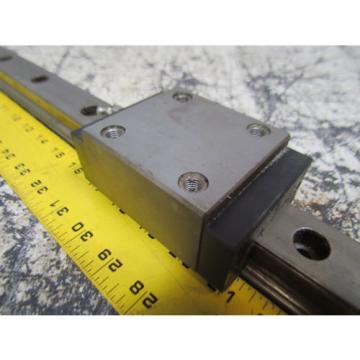 Rexroth Italy Japan 1621-32X-10 Star 35 63&#034; Linear Guide Rail W/1 Bearing Block