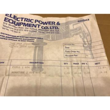 Bosch Armature 2 604 010 542, For Bosch Drill, From 1995 With Original Receipt
