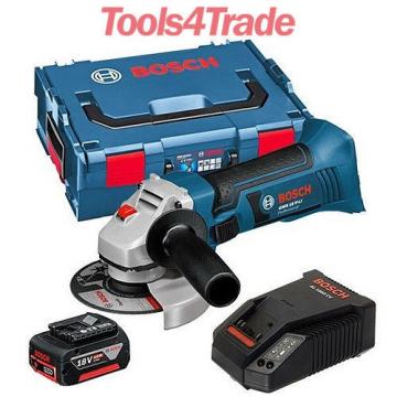 Bosch 18v GWS18 V-LI Cordless Angle Grinder + 1 x 4.0Ah Battery + Charger