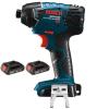 BOSCH 25618B-RT 18-Volt Li-Ion 1/4&#034; 18V Impact Driver &amp; 2-Pk BAT612-RT Batteries #1 small image