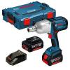 Bosch GDS 18 V-LI HT High Torque Impact Wrench inc 2x 4Ah Batts #1 small image