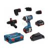 BOSCH TRAPANO A BATTERIA GSR 18 V-EC FC2 FLEXICLICK 5-IN-1 INCL. 4 SAGGI