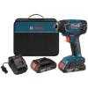 Bosch 18 Volt Lithium-Ion Cordless Electric Impact Driver Kit w/ 2 Batteries