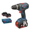 BOSCH ELECTRIC SCREWDRIVERS GSR 18 V-LI + 3 BATTERIES 3,0 AH + L-BOXX