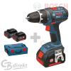 BOSCH ELECTRIC SCREWDRIVERS GSR 18 V-LI + 3 BATTERIES 3,0 AH + L-BOXX