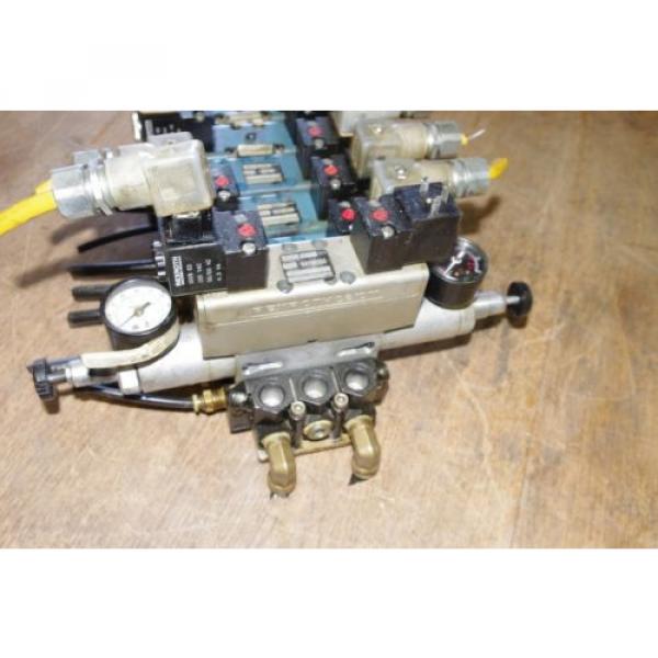 Rexroth Singapore Singapore Ceram 6-Valve Air Control Manifold Assembly w/ Regulators *FREE SHIP* #9 image