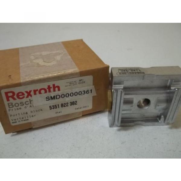 REXROTH Singapore china 5351 022 302 PORTING BLOCK *NEW IN BOX* #5 image