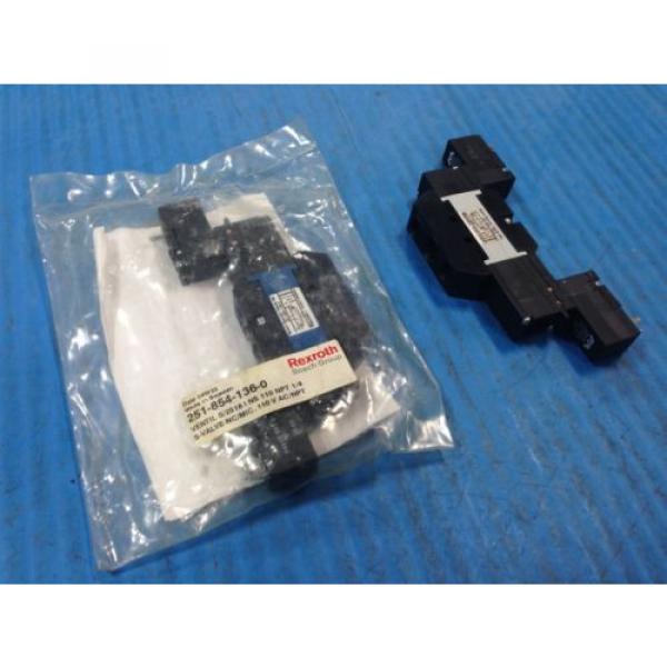 LOT USA Mexico OF 2 NEW BOSCH REXROTH TEKNIK 251-854-136-0 1/4&#034;NPT S-VALVE (U4) #1 image