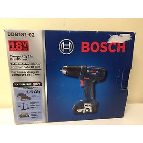 BRAND NEW Bosch DDB181-02 Compact 1/2 in. Drill/Driver #1 image