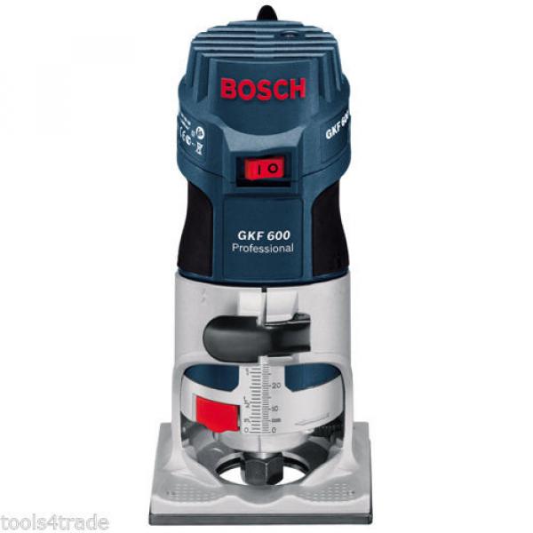 Bosch GKF600 Palm Router Kit And Extra Base 110v+ Excel 12 Piece Cutter Set #2 image