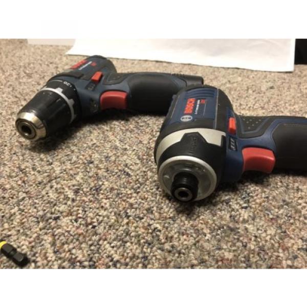 Bosch PS31 12V Max 3/8&#034; Cordless Drill PS41 1/4&#034; Impact Driver Li Ion Combo #3 image