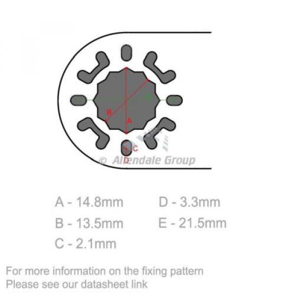 10 Pack of 87mm Multi Tool Half Circle Saw fits Makita Bosch Skil Worx Longbow #3 image