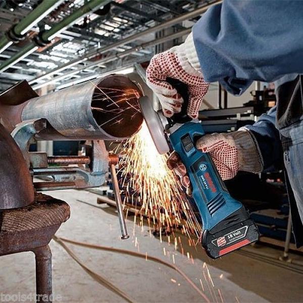 Bosch 18v GWS18 V-LI Cordless Angle Grinder + 1 x 4.0Ah Battery + Charger #2 image