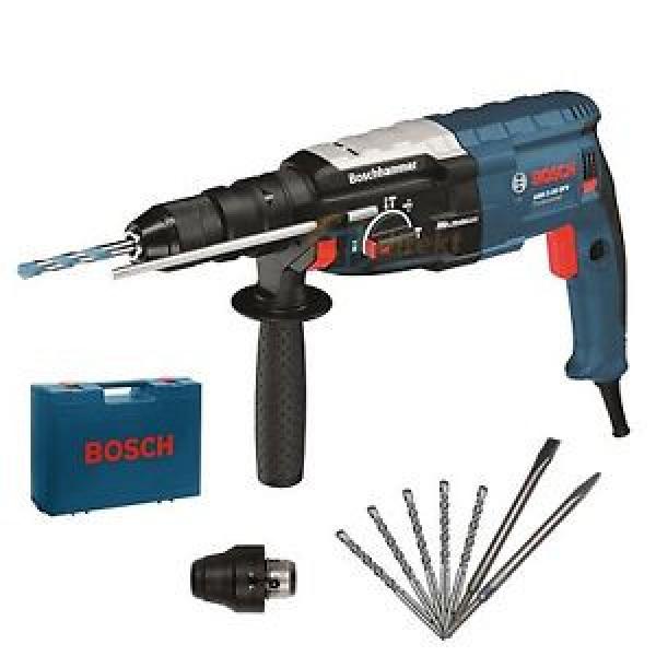 BOSCH DRILL HAMMER GBH 2-28 DFV + 5 SDS BITS + 2 CHISEL + CASE + CHUCK #1 image